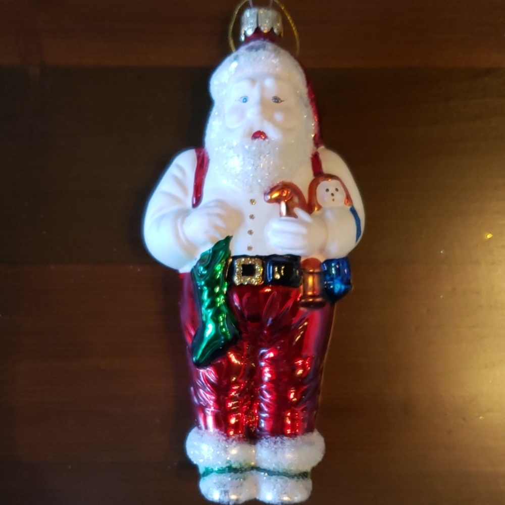 Santas Best Glass Blown Ornament